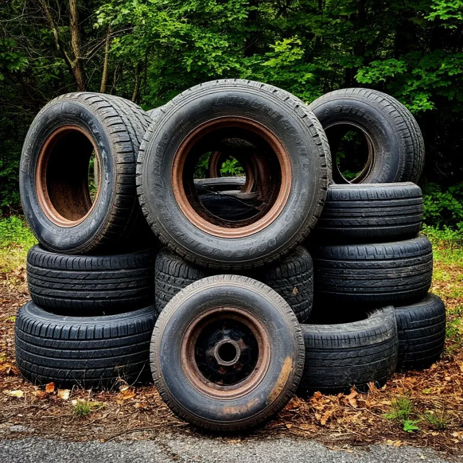 Куда деть старые шины?